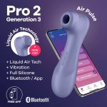 SUCCIONADOR SATISFYER PRO 2 GENERACION 3 CONNECT APP LILA
