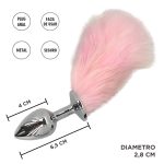 PLUG ANAL CON COLA PELUDA ROSA